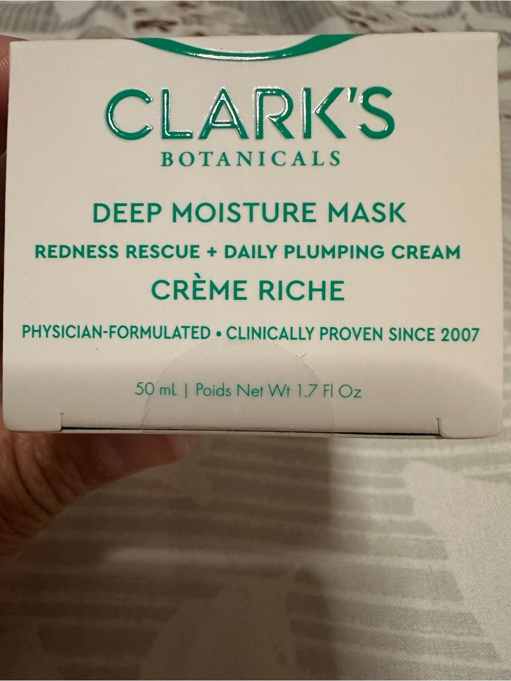 CLARK’S Botanicals -Deep Moisture Mask - Cream (50 mL)